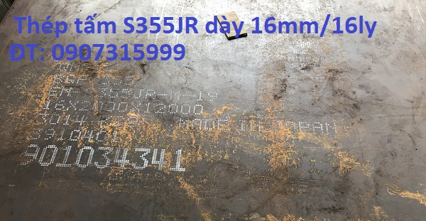 Thép tấm S355JR dày 16ly-16mm-16li 