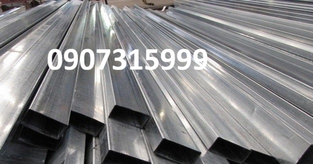 Thép hộp mạ kẽm 25x50x1.1mm Thép hộp mạ kẽm 25x50x1.1mm