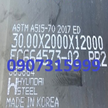 Thép tấm chịu nhiệt ASTM A515 Gr.70 dày 30mm/30ly Thép tấm chịu nhiệt ASTM A515 Gr.70 dày 30mm/30ly