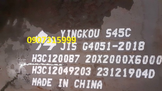 Thép tấm S45C dày 20ly 22ly 25ly 30ly 35ly 40ly 45ly 50ly 55ly 60ly 65ly 70ly