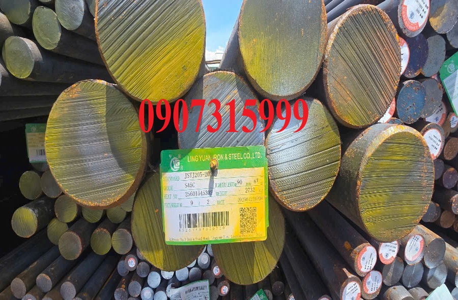 Thép tròn đặc S45C phi 310 320 330 340 345 350 355