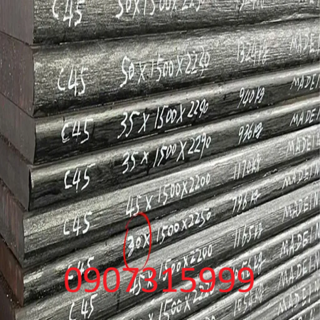 Thép tấm C45 dày 45mm