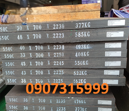 Thép tấm C50 dày 48mm JIS G-4051 YINGKOU Trung Quốc