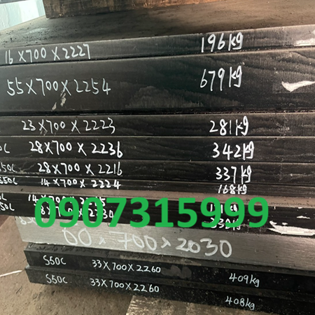 Thép tấm C50 dày 55mm JIS G-4051 YINGKOU Trung Quốc