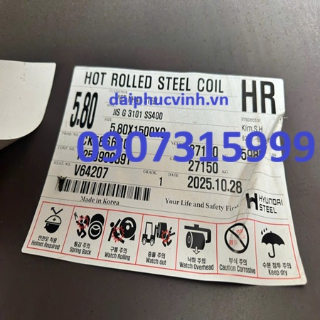 Thép tấm SS400-A36-Q235 dày 8mm/8ly