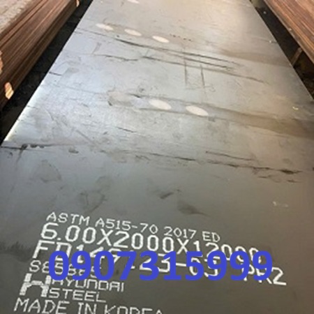 Thép tấm chịu nhiệt ASTM A515 Gr.70 dày 6mm(6ly) 